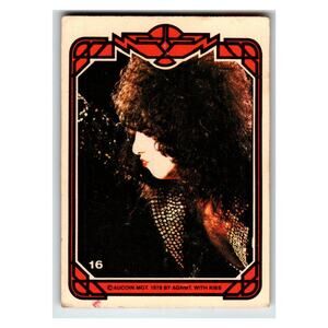 Donruss Kiss Paul Stanley 1978 Music Trading Card #16 Vintage